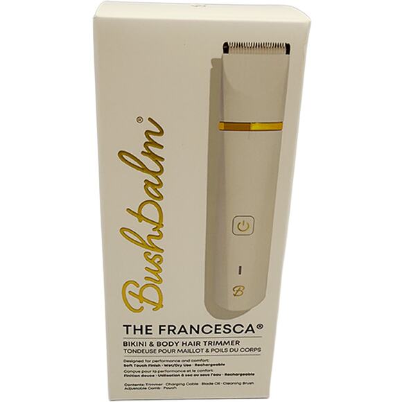 Bushbalm The Francesca Bikini/Body Hair Trimmer Wet/Dry Rechargeable New in Box - Picture 1 of 6
